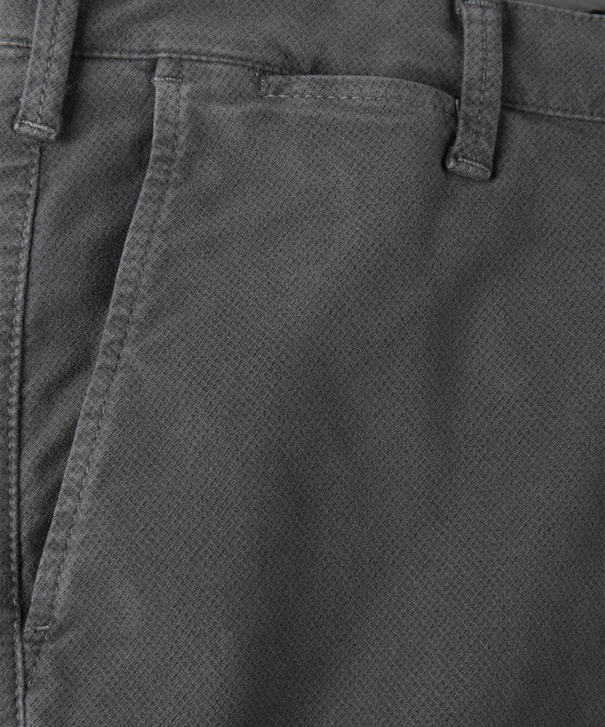 PANICALE Charcoal Micro Pattern Comfort Fit Cotton Pants