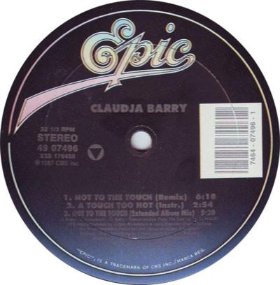 

12inch Record CLAUDJA BARRY - Hot To The Touch 4907496 Epic 1987 US Dance & Electronica Used