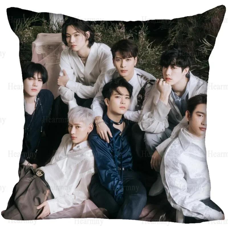 New KPOP GOT7 Pillow Case For Home Decorative Pillows Cover Invisible Zippered Throw PillowCases 45X45cm 0512