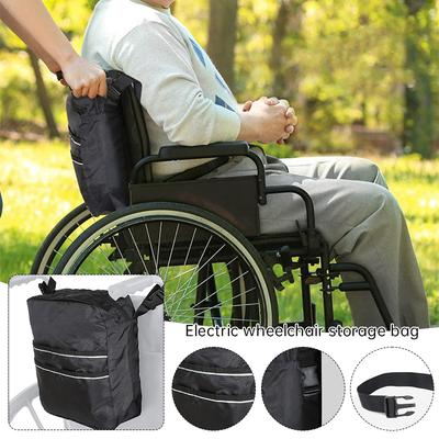 Wheelchair Mobility Scooter Shopping Bag Disabled Aid Carry Bag Waterproof Wheelchair Backpack Pouches Multifunction Storage Bag