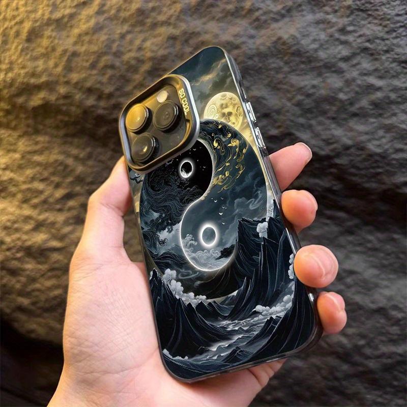 Yin-Yang Tai Chi Art Painting Mobile Phone Case Suitable for iPhone 16 15 14 13 12 11 Pro/ Max/Plus Shockproof Back Cover