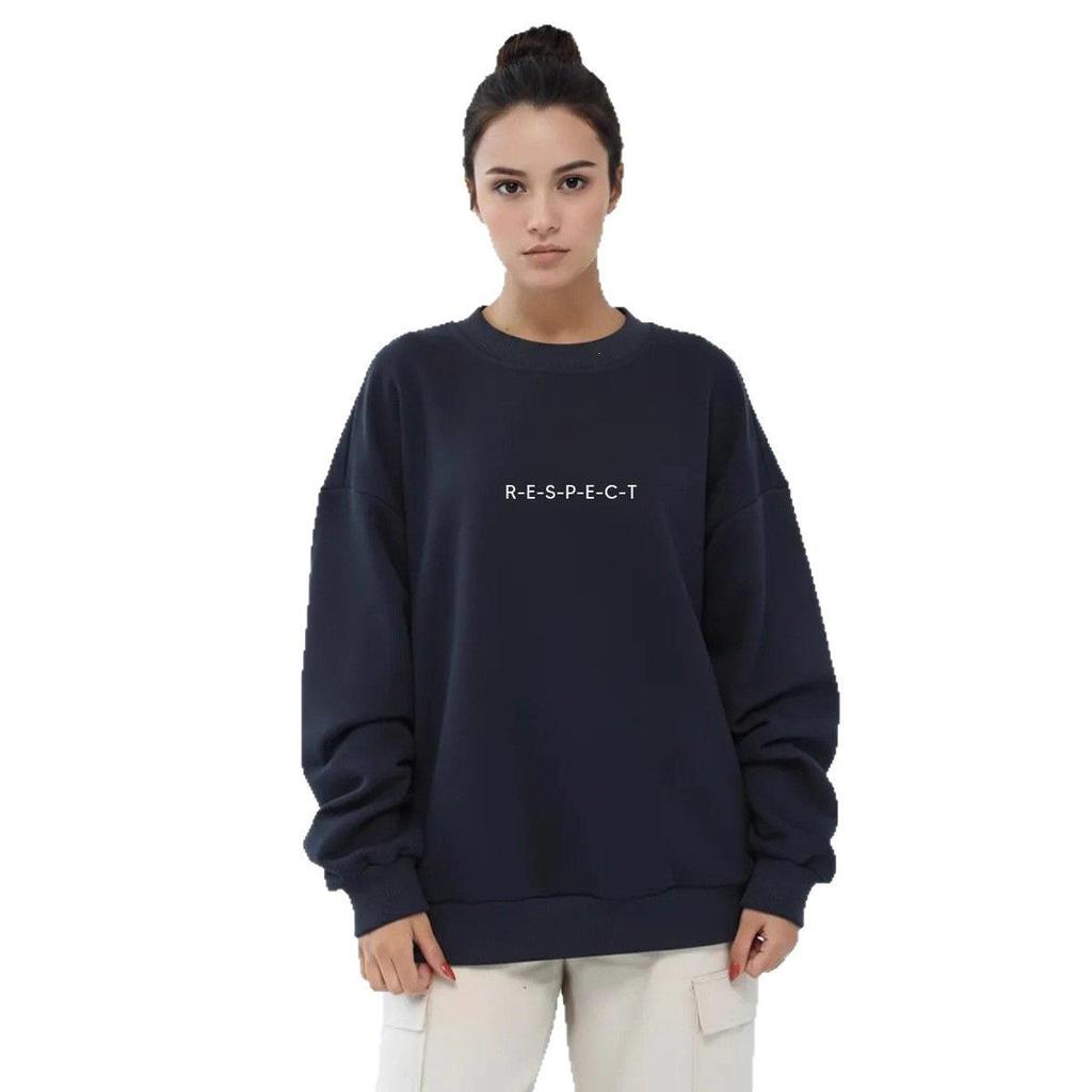 Women's Oversize Autumn/Winter Slimming Round Neck Hoodie - Versatile Streetwear Fashion