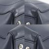 FENDI Dot com Handbag 2WAYShoulder Navy blue Calfskin Women Used