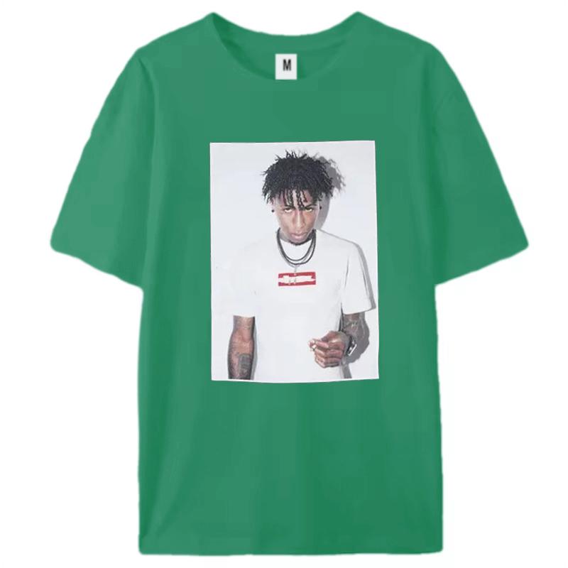 2025 Summer New Men's T-shirt American Alphabet Print Short Sleeve Loose Small and Popular Fashion Brand Couple High Street Top