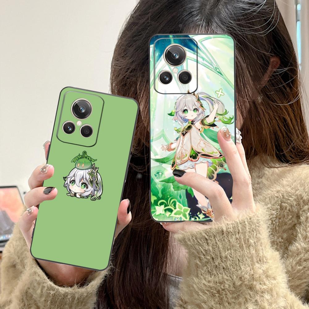 Game GI Nahida Matte TPU Mobile Phone Case for Realme GT 8 Neo Pro C75 73 71 C67 65 C55 53 C35 31 C20 15 Colorful Cover