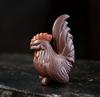 Yixing Handmade Sculpture Purple Clay Tea Pet Chicken Model Statue Tea Figurine Desktop Ornaments Home Tea Decors Accessories