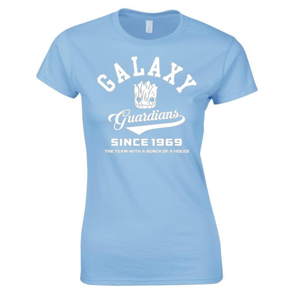 Guardians Of The Galaxy New College Logo Ladies Skinny Fit Tshirt S