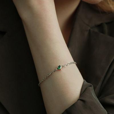 POPPI Grün Birnenschnitt Armband