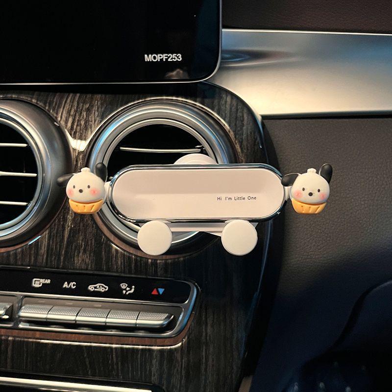 Uroczy Uchwyt na Telefon do Kratki Wentylacyjnej Samochodu z Dziewczynką Kaczką
