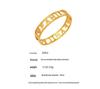 18k Gold-Plated Stainless Steel Bracelet with 5A Zirconia & Hollow Letter Buckle