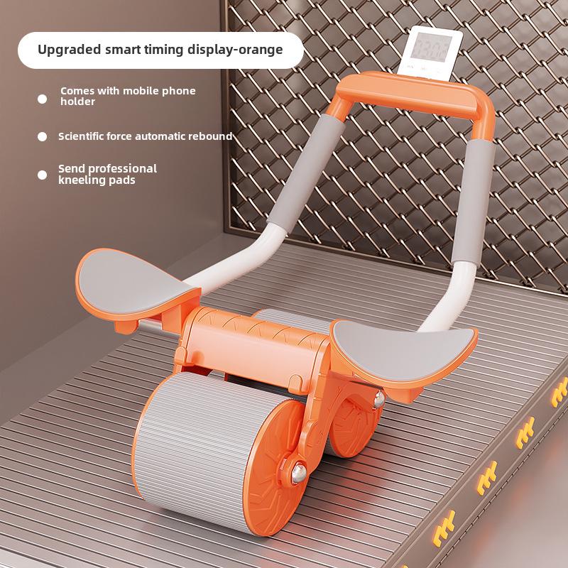 Břišní kolečko s automatickým odrazem: Podpora loktů pro muže a ženy – domácí fitness nástroj pro trénink břicha a jádra