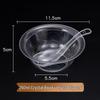 ZISIZ Disposable Crystal Bowls and Spoons