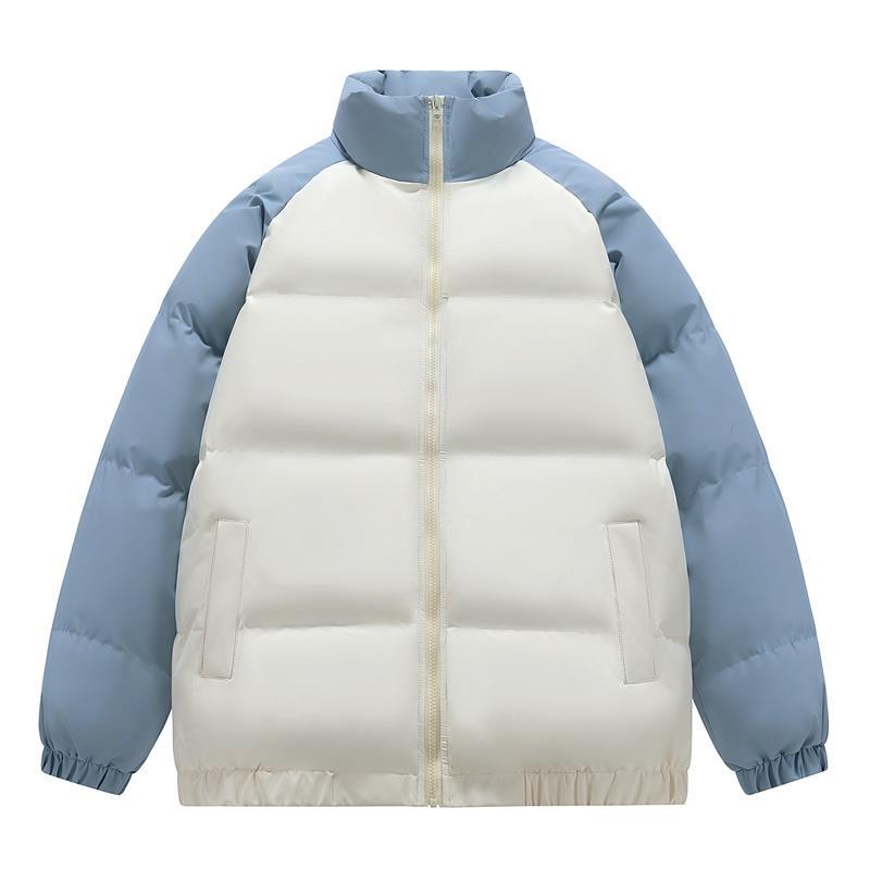 

Одежда с рукавами из хлопка, мужская зимняя новая японская ретро молодежная универсальная хлопковая одежда, уличная свободная теплая куртка S светло-синий