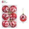 6Pcs/box 6cm Christmas Ball Ornaments Xmas Tree Hanging Pendant Christmas Decorations for Home 2025 Navidad Natal New Year Gift