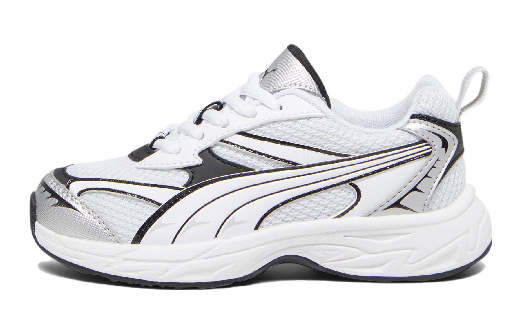Puma Morphic Basic Little Kid Feather Grey Black 394378-02 28