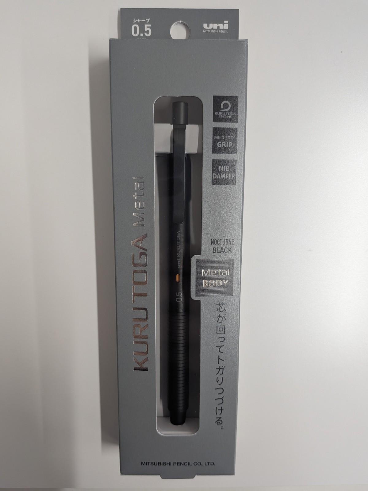 Uni Kuru Toga Metal Mechanical Pencil 0.5mm M5-KH1P24 Nocturne Black japan