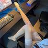 Sex Stockings Lace Black Silk Contrasting Color Red Edge Stockings Knee Socks Pure Net Socks Free Stockings