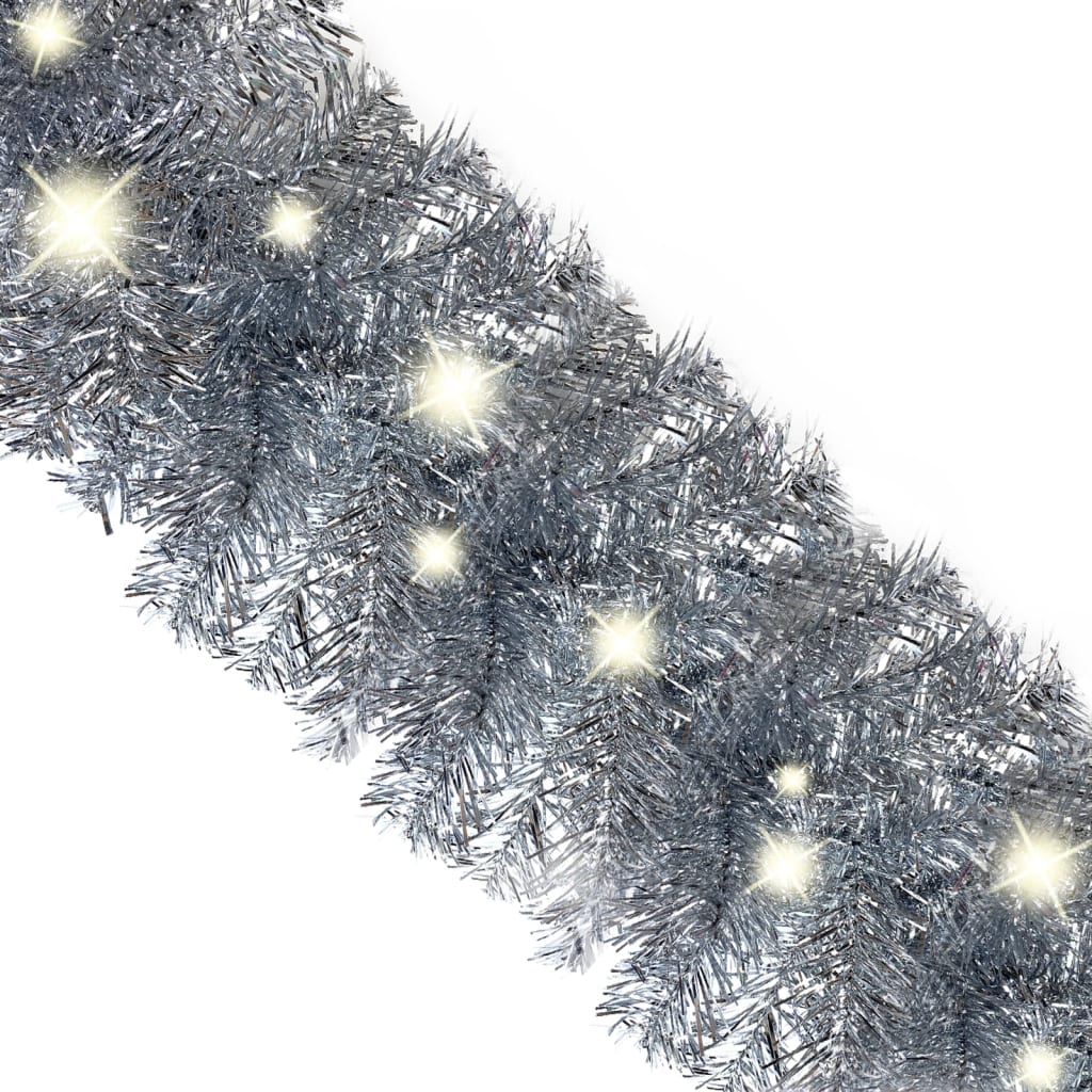 Vidaxl Girlanda Świąteczna Z Lampkami Led, 10 M, Srebrna