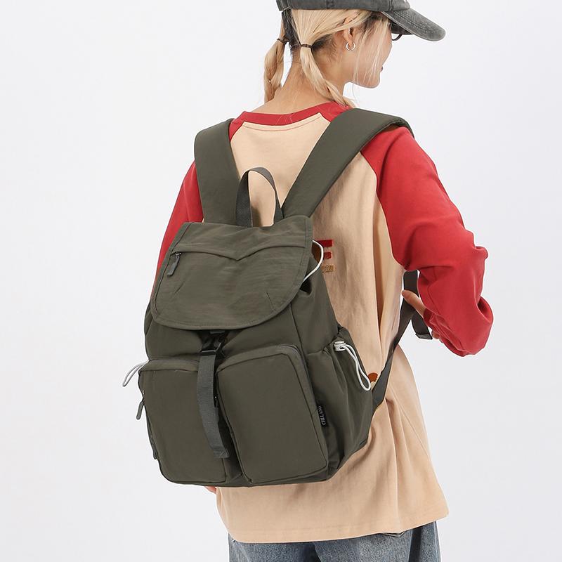 Student's Large Capacity Schoolbag Men's Color Contrast Backpack