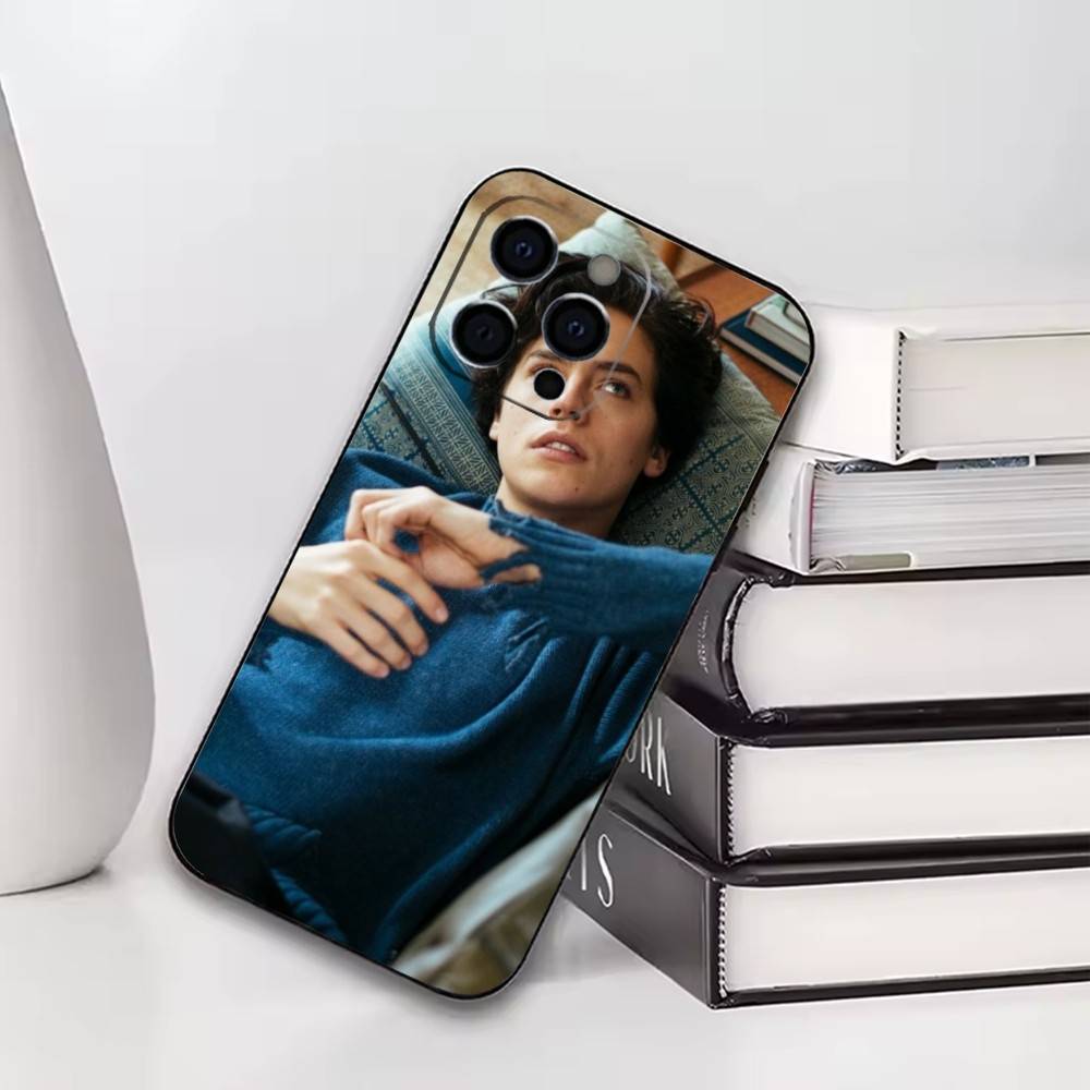

Cole Sprouse Phone Case For iPhone17,16,15,14,13,12,11 Plus,Pro Soft Silicone Black Cover iPhone15promax