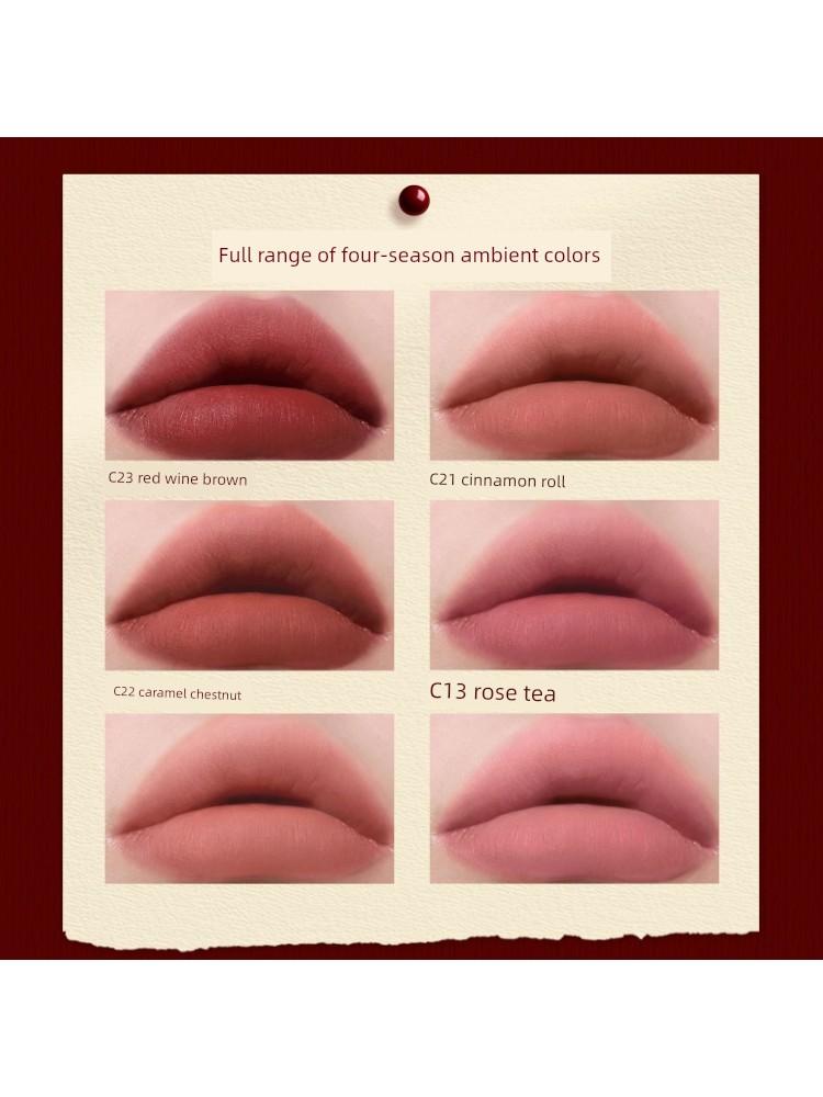 [Christmas Gift] Yeosu Color Matte Lip Mud Multi-Use Cream Lipstick with a Slightly Drunk-Like Vibe C23 Lip Glaze Lipstick