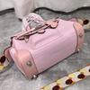 Nuova borsa da donna in vera pelle con inserto in tela alla moda, tracolla lavorata a maglia, borsa da donna a tracolla diagonale a mano