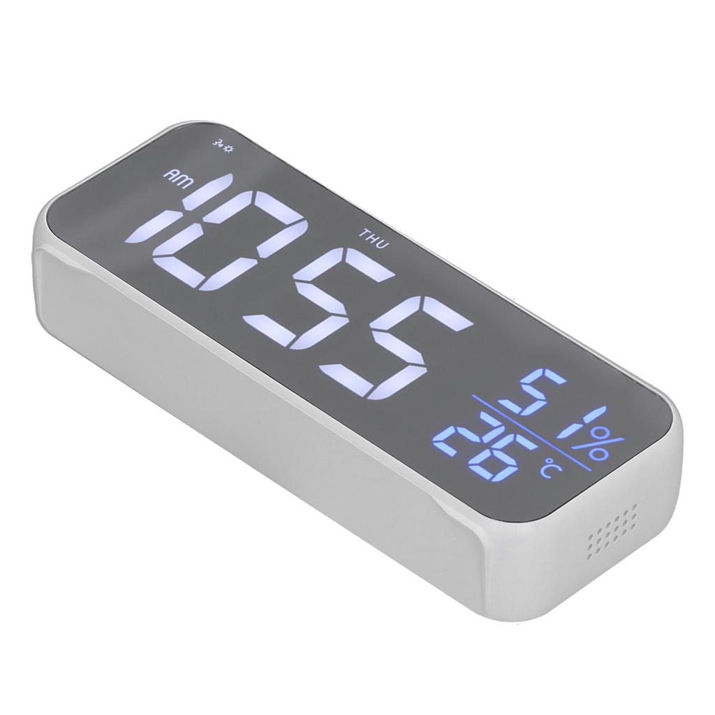 Digital Alarm Clock LED Digital Music Alarm Clock USB Charging Electronic Clock Temperature Display