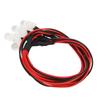 2PCS RC Car Lights Set Universal 5mm 8 LED RC Lighting Kit Headlights Taillight LEDs Accessories for Traxxas