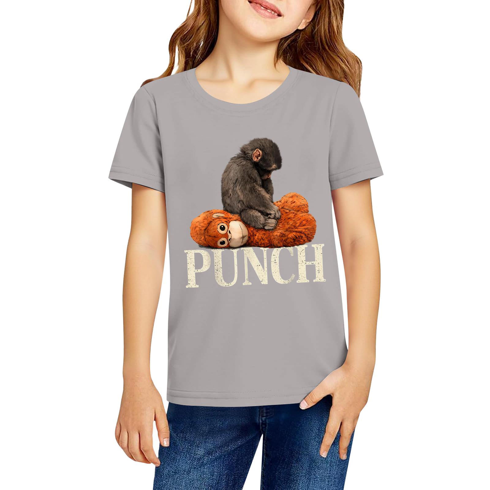 

Kids Casual Short Sleeve Graphic T Shirt Lightweight Comfortable Fit Round Neck Tee for Everyday Wear 120