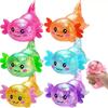 Axolotl Squishy Spielzeug Niedlich Langsam Aufgehendes Fidget Spielzeug Weich zum Quetschen Sensorisches Spielzeug für Kinder und Erwachsene Stressball für Angst und Konzentration