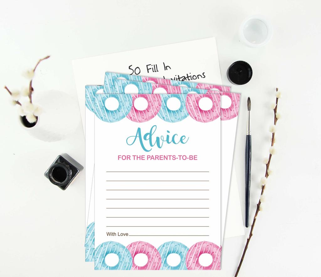 Inkdotpot Donuts Baby Shower Game Set Of 50 BabyA  AlphabetA  ABCA  Game He Or She Party