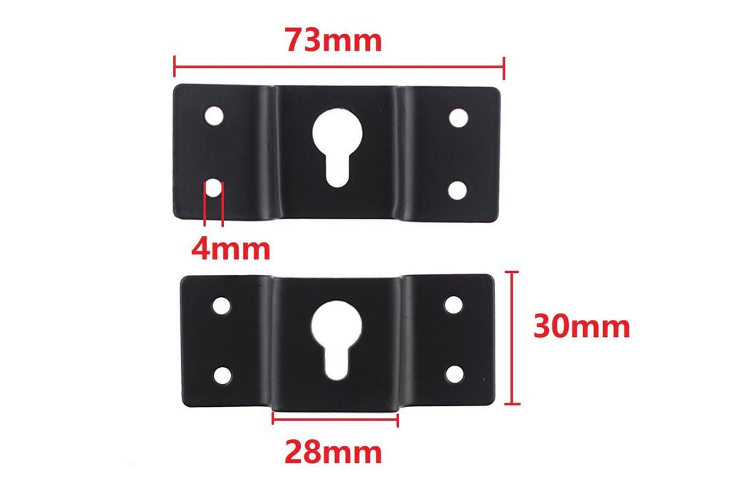 Small speaker mounting wall general 70mm x 8 screws included pieces per bracket, mount, purpose, DIY, 30mm, (2 set)