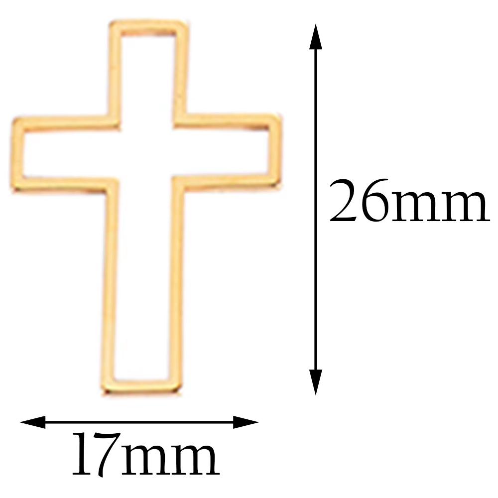 20pcs 3 Size Gold Stainless Steel Charm Pendant Open Bezels Hollow Pressed Resin Frame Mold Bezel DIY Jewelry Making Accessories