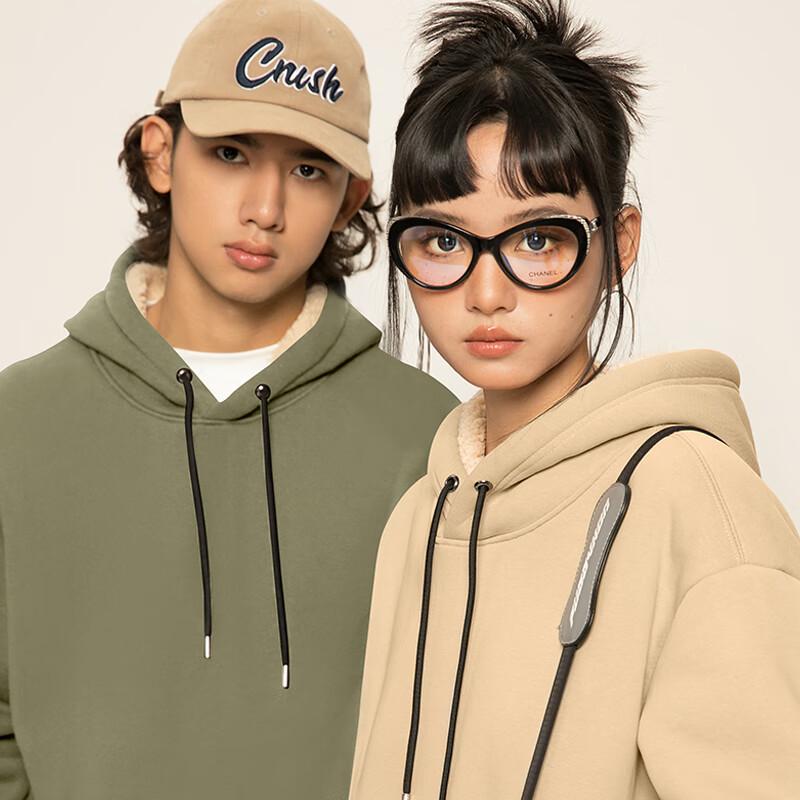 JEEP SPIRIT Men's Winter Lamb Fleece Lined Hooded Sweatshirt