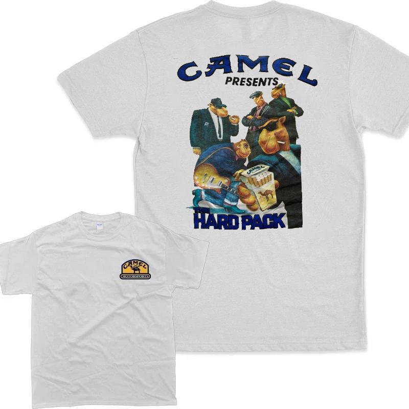 Retro Car Camel Cigarettes TShirt Vintage Cotton Tops Tee Short Sleeve Casual Streetwear Oversized Women Men Clothing Motosport