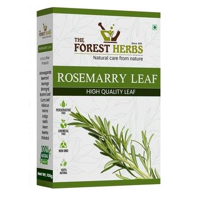 The Forest Herbs Cura Naturale Dalla Natura Foglie di Rosmarino Essiccate - 100g | Foglie di Rosmarino Essiccate Pulite e Selezionate per la crescita dei capelli e per uso alimentare 100g