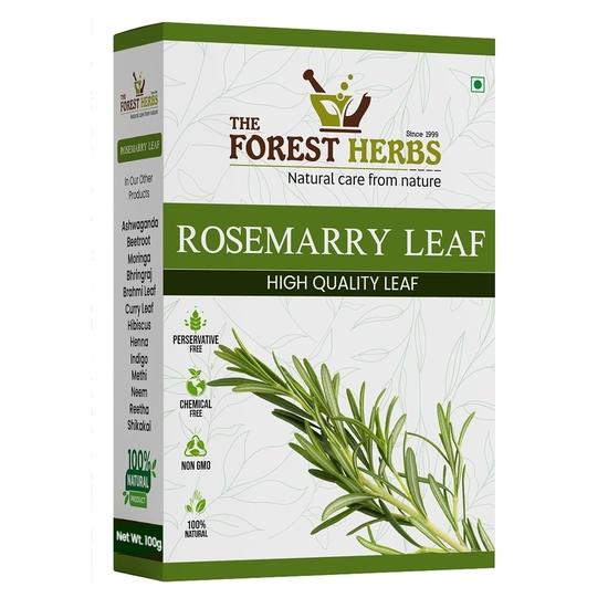 The Forest Herbs Natural Care From Nature Rosemary Dried Leaves - 100gm | Clean & Sorted Dry Rosemary Leaves for hair growth & Food 100g