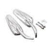 Motorcycle Left Right Rear View Mirrors For Harley Davidson Street Glide Road King Black and Chrome Side Mirror