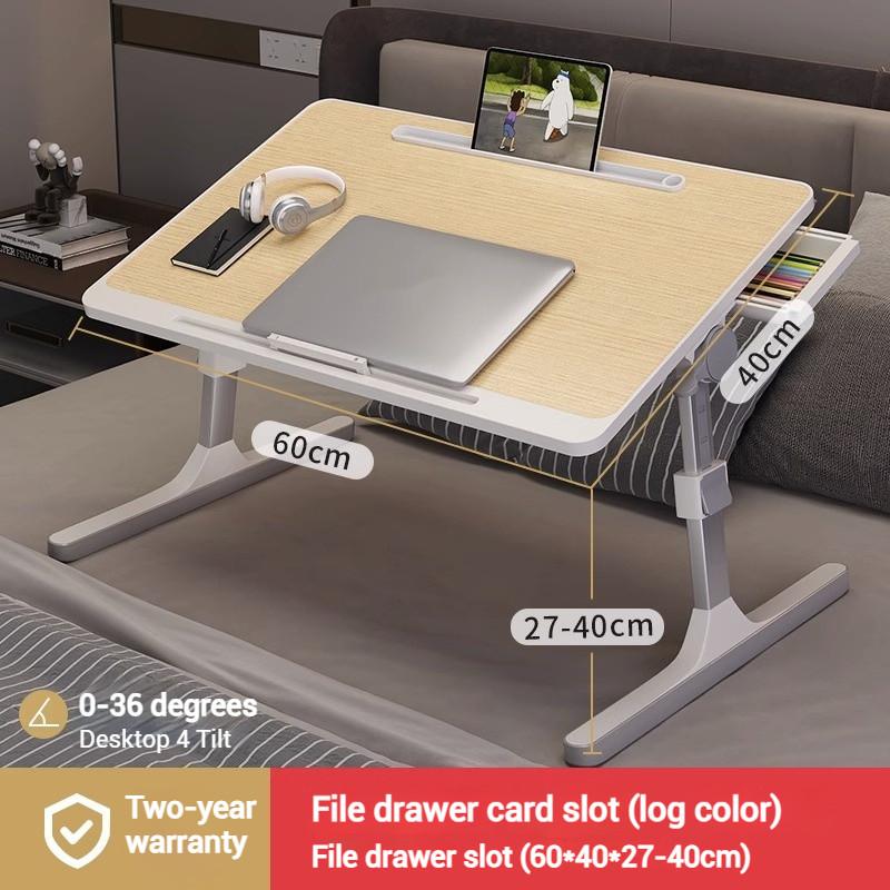 Study Work Multi-purpose Portable Lazy Table Liftable Multifunctional Folding Table Anti-Slip Laptop Bed Desk