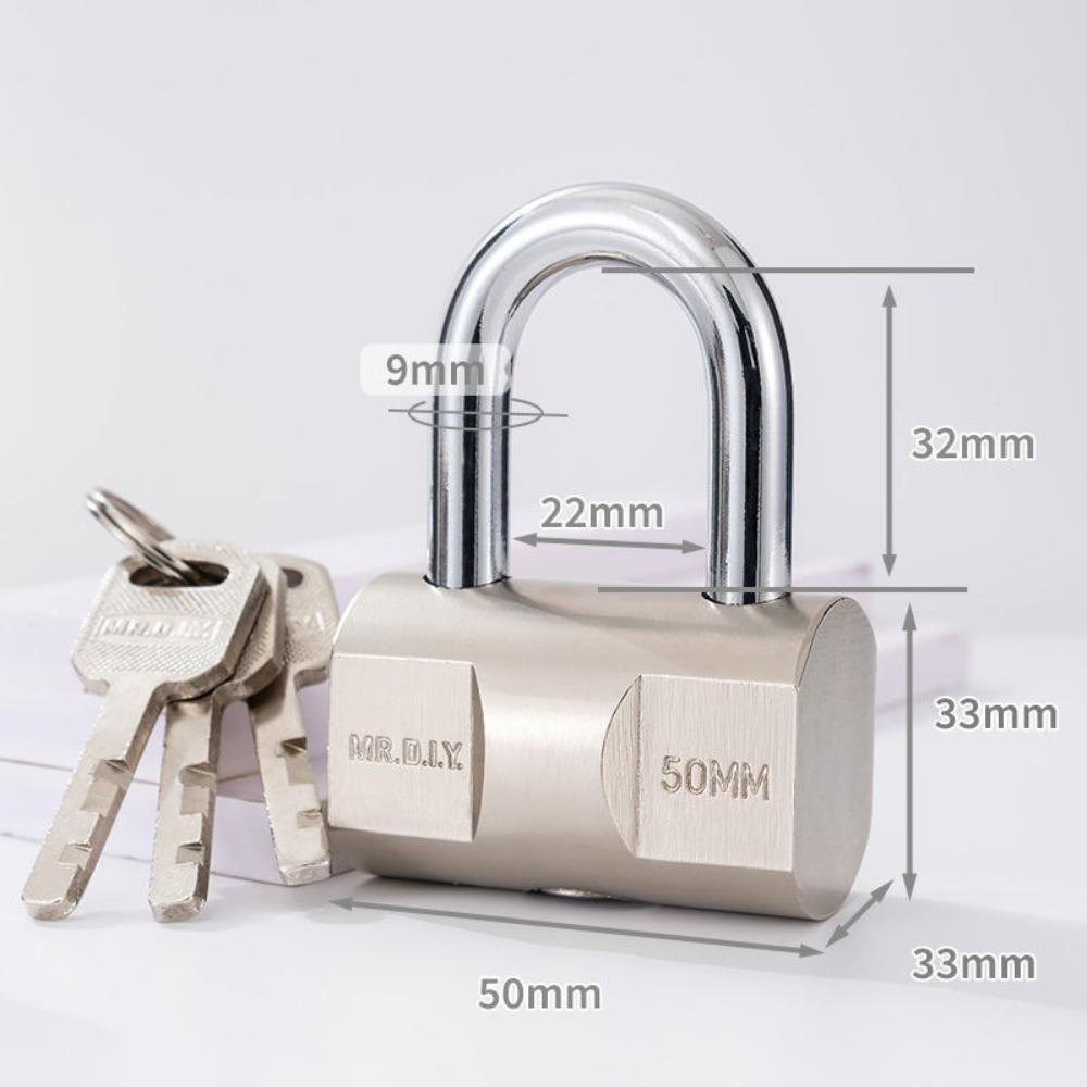Stainless Steel Security Lock Waterproof Anti-theft Padlock  Outdoor Gym Dormitory Cabinet Door