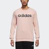 Adidas Neo Logo Print Crew Neck Pullover Sweatshirt Men Tops Pink DT8306