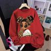 Women's Casual American Retro Sunglasses Print Hoodie