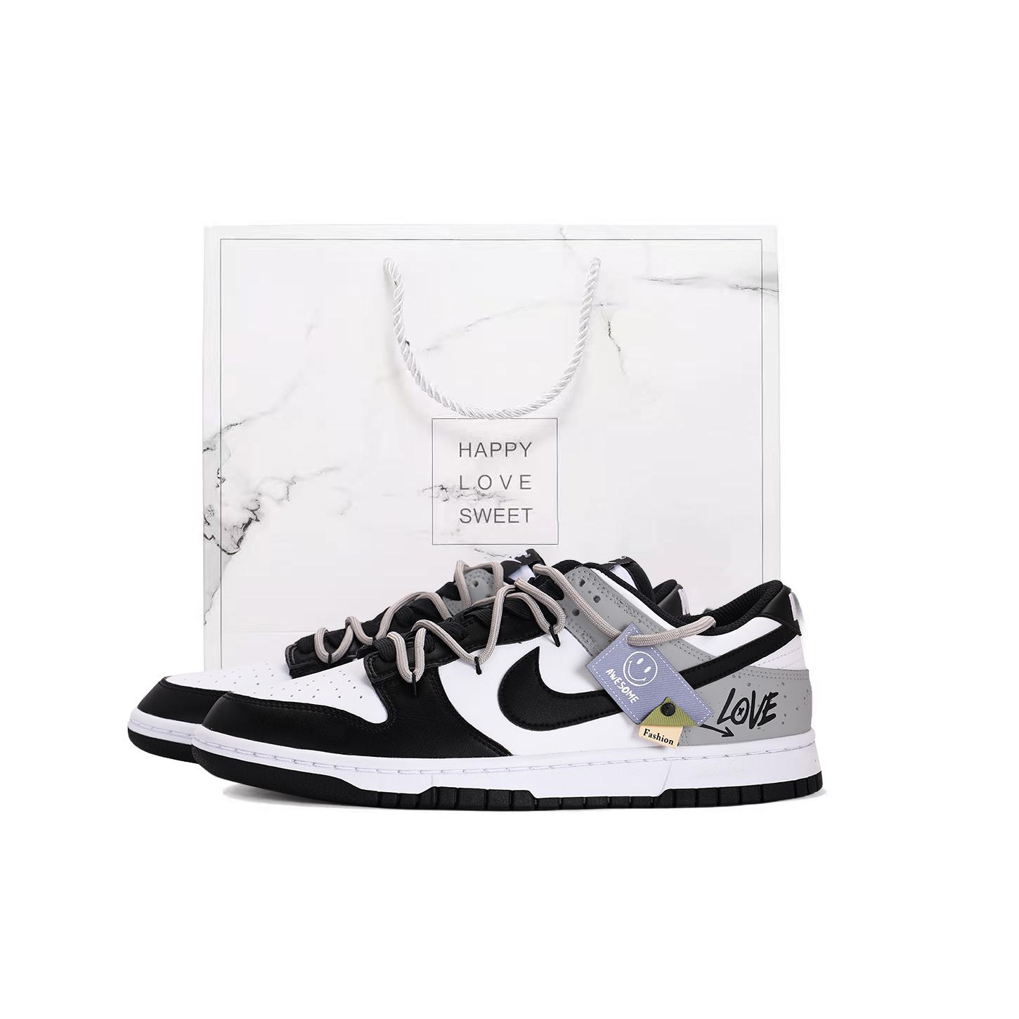 

Nike Dunk Coverage Slip Resistant Abrasion Resistant Low top Skateboard Shoes Unisex Black Gray HF5441-100(Team59-SBOX) 41