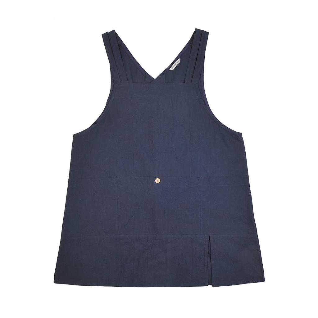 Sewing Washer Navy Free Size [Kusuguru Japan] Apron, Apron, K105-15, Blue,