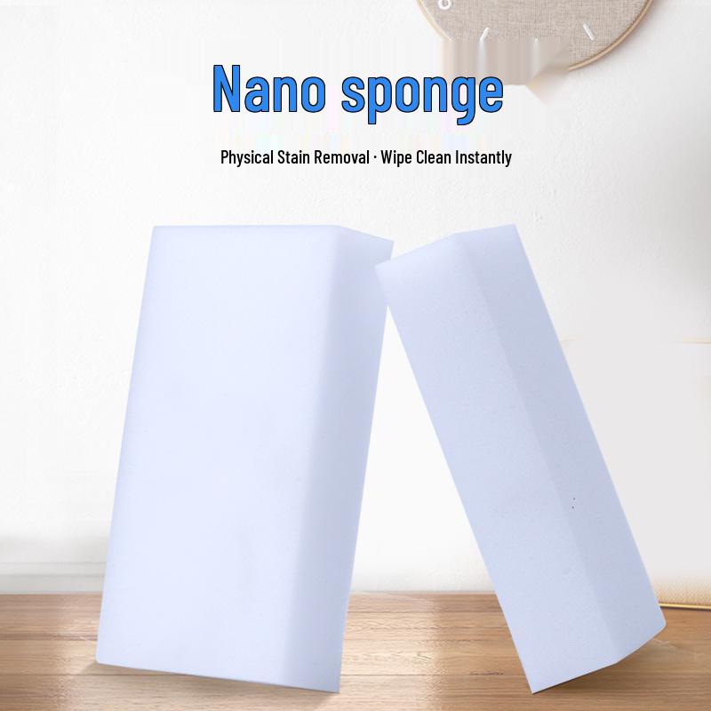 Nano Sponge Magic Eraser: All-Purpose Stain Remover for Dishes, Shoes, Leather, Clothes, and Kitchen Cleaning.
