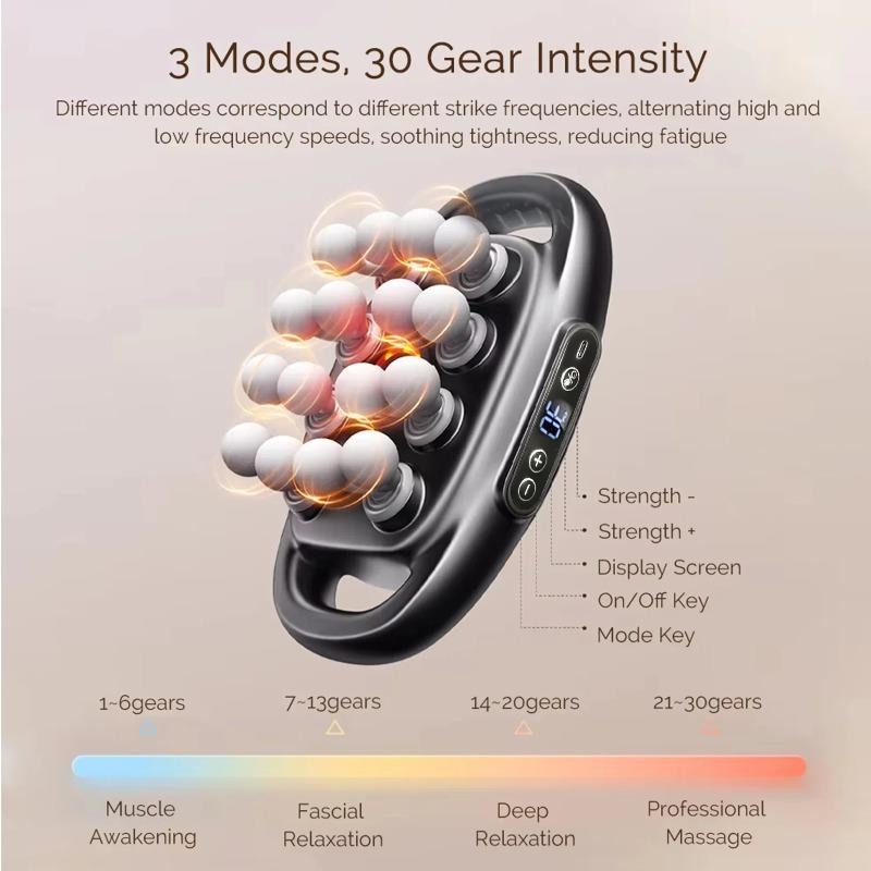 2026 New Muscle Recovery Massager Gun Set Deep Tissue Body Fitness Muscle Electric Relax Massager for Back Shoulders Legs Foot 16 Heads