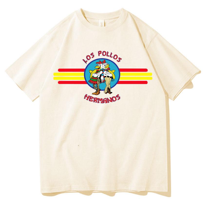 TV Series Tshirts Funny Los Pollos HerUnisexos Chicken Brothers Oversized Tee Shirt Unisex Cozy Tshirt Streetwear Summer Casual Tees