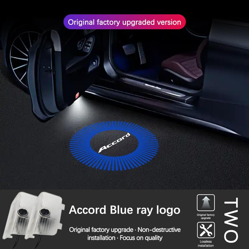 Car HD Projector Lamp LED Auto Door Welcome Light For Honda Accord 9Th 10Th Gen 2014-2022 Accord Accessories