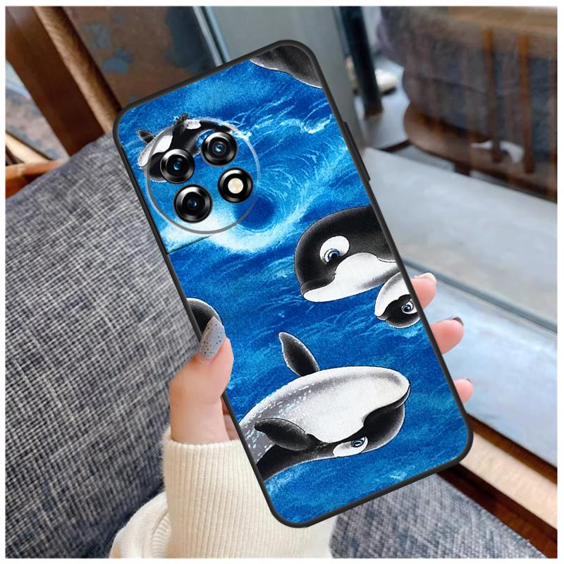 

Whale Fish Wave Sea Case For OnePlus 15 13 12 11 10 9 Pro 13R 13T 12R 10T 8T Nord CE 5 2 3 4 Lite N20 N30 Coque OnePlus Nord CE 2