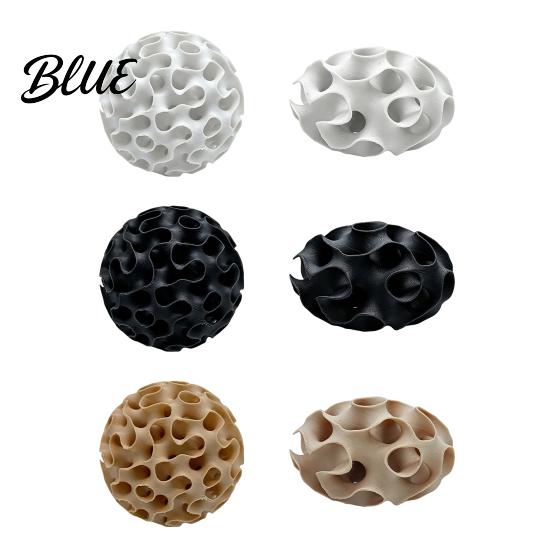 Aquatic Pet Shelter 3D Print Aquarium Shrimp Hideout, Sphere Hollow Fish Breeding Cave, Miniature Landscape Ornament Tank for Shrimp, Small
